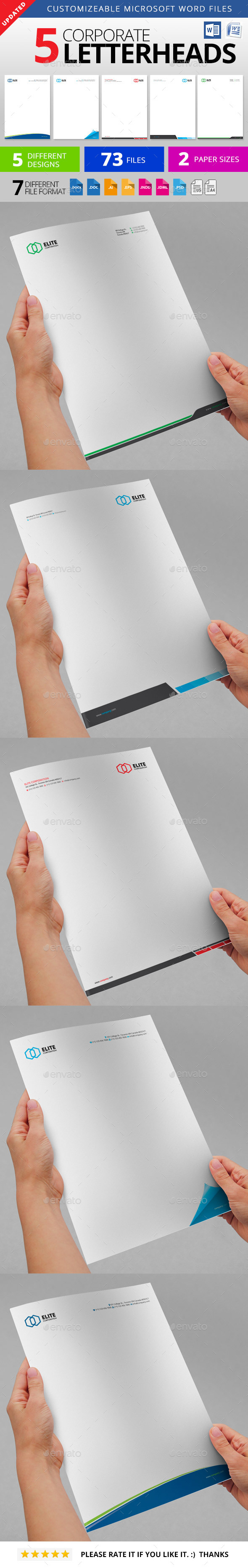 Letterhead - Stationery Print Templates