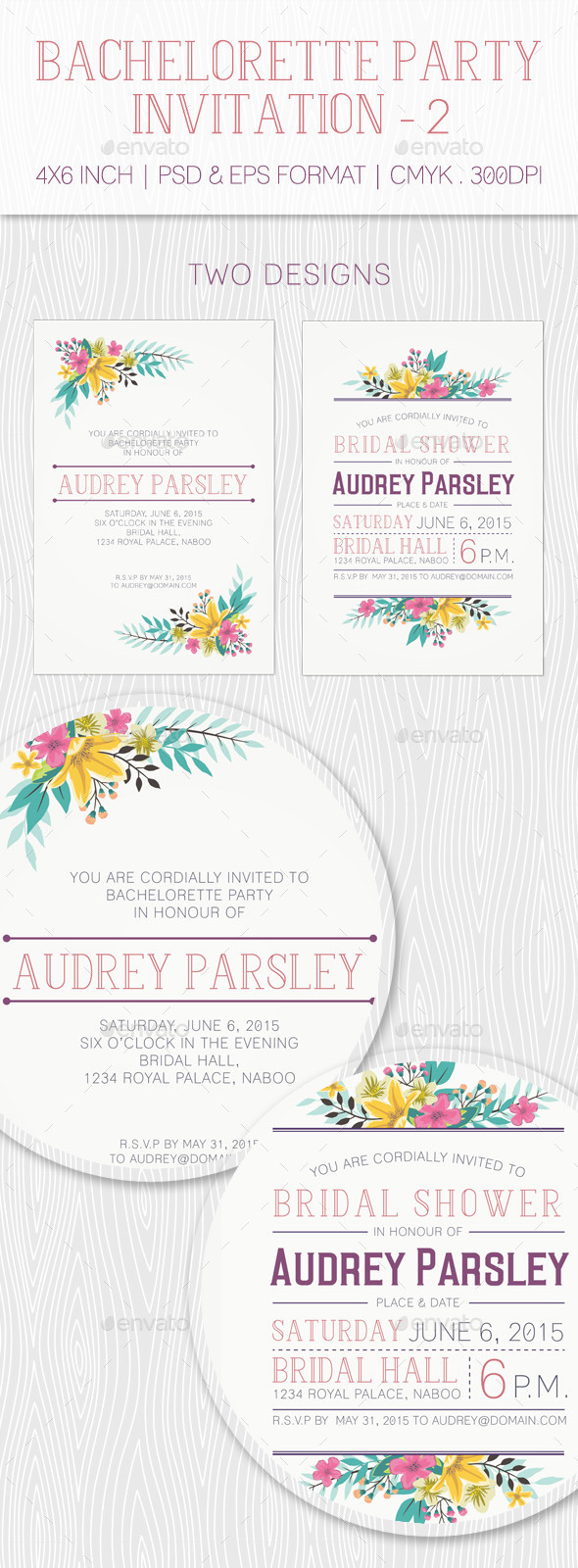 Bachelorette Party Invitation - 2 - Weddings Cards & Invites