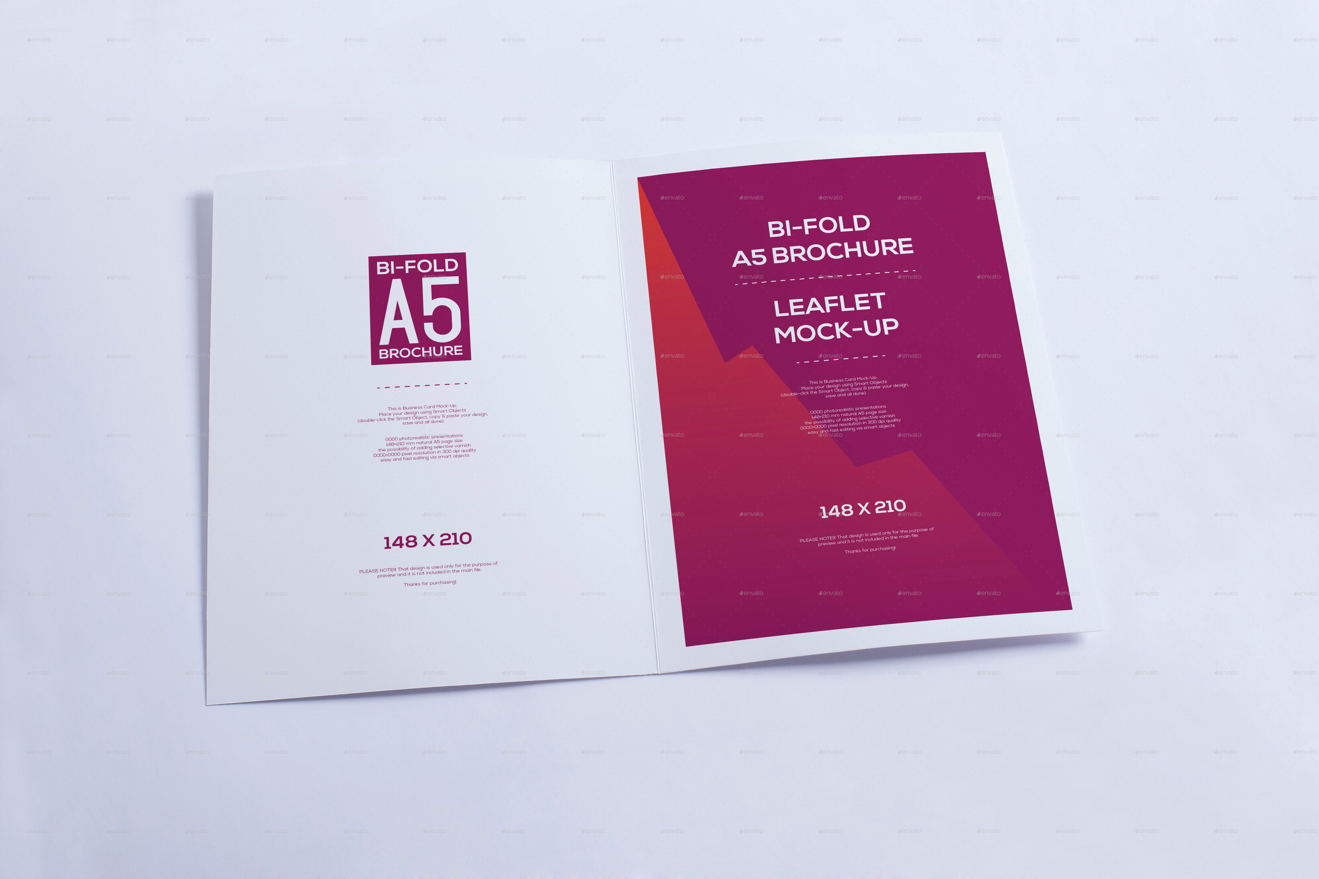 Download Bi-Fold A5 Brochure - Leaflet Mock-up by Xepeec | GraphicRiver