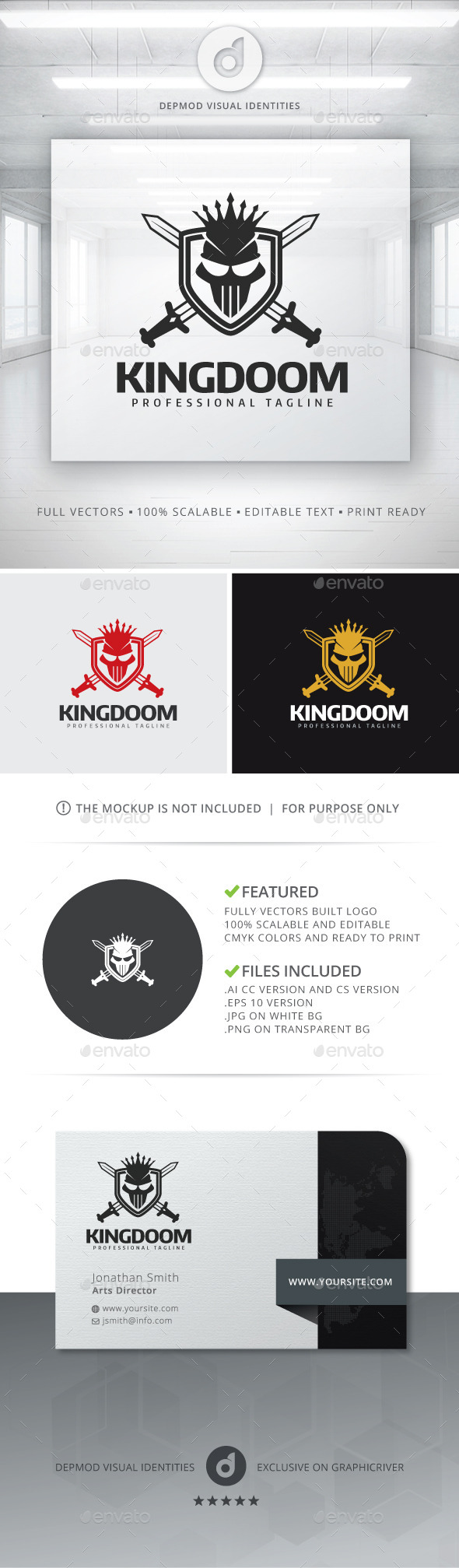 KingDoom Logo - Crests Logo Templates