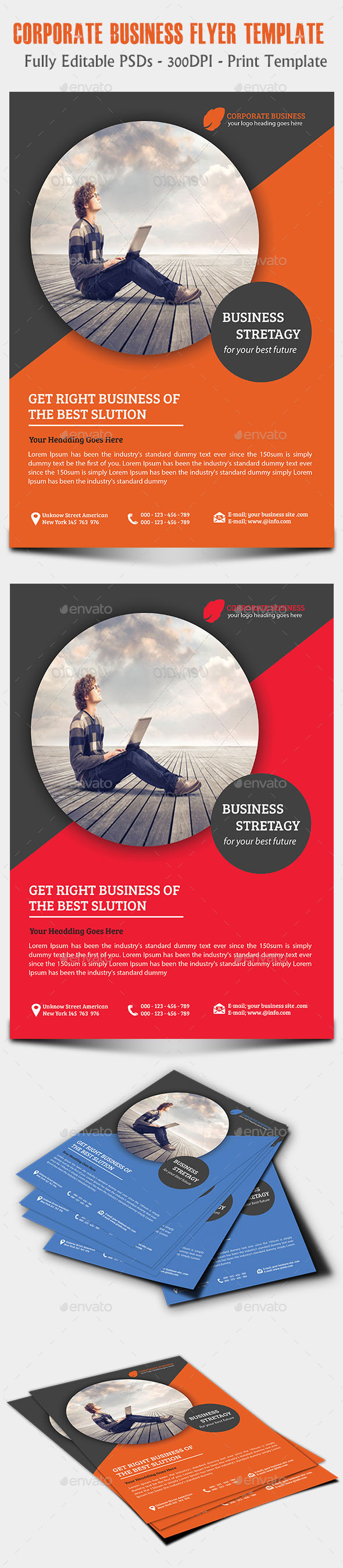 Corporate Business Flyer Temp - Flyers Print Templates