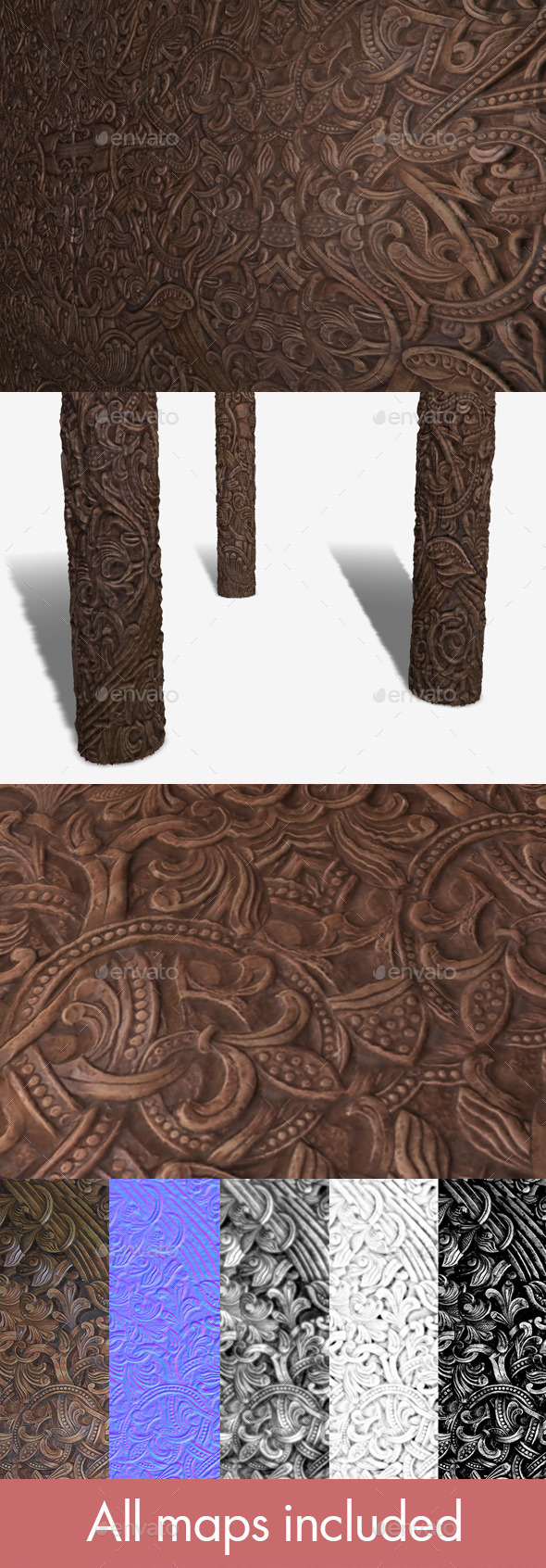 Norse Wooden Carving - 3Docean 11695159