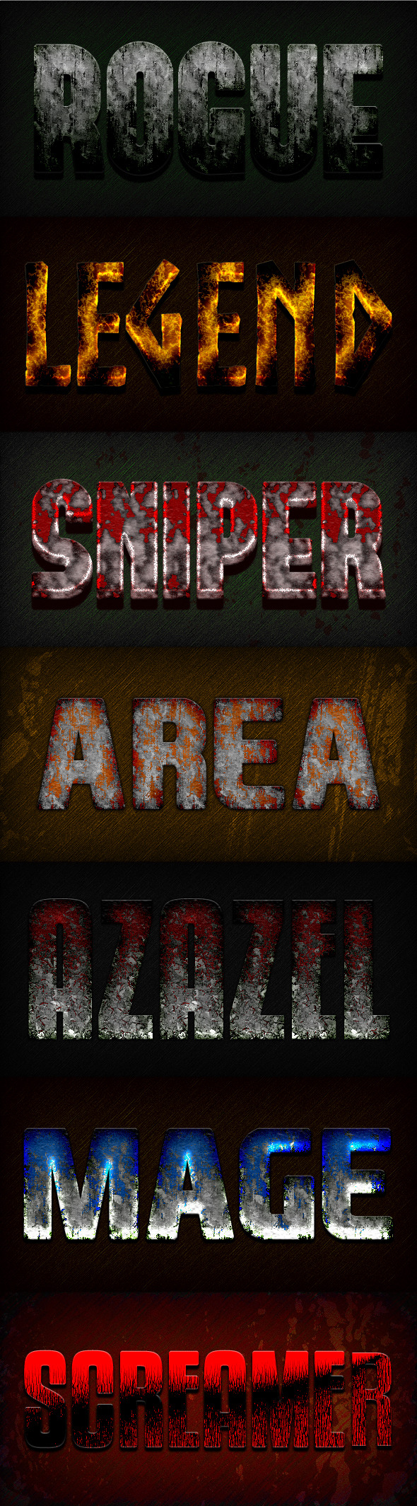 Photoshop Text Styles / Epic Gamer Vol.2 - Styles Photoshop