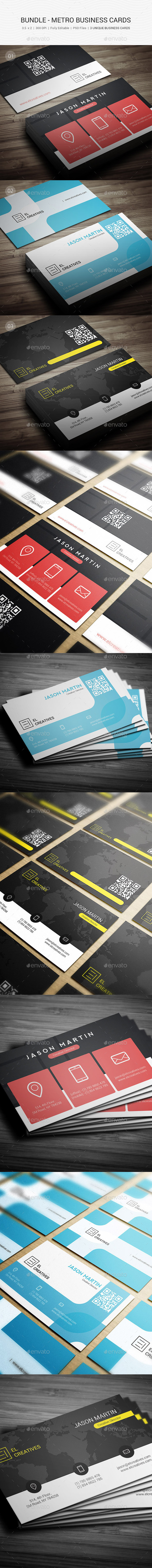 Bundle - Metro Business Cards - 115 - Creative Business Cards