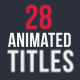 28 Titles Animation  - VideoHive Item for Sale