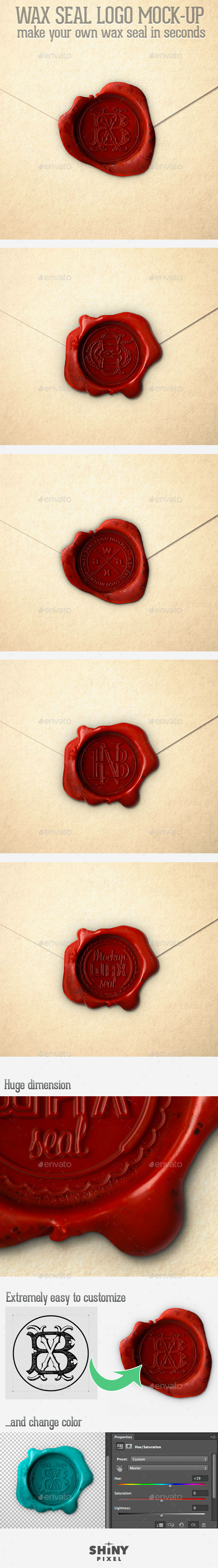 WaxSeal Logo Mockup - Logo Product Mock-Ups