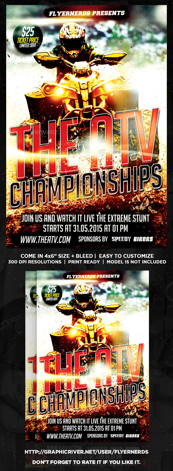 The ATV Championships Sports Flyer - Sports Events