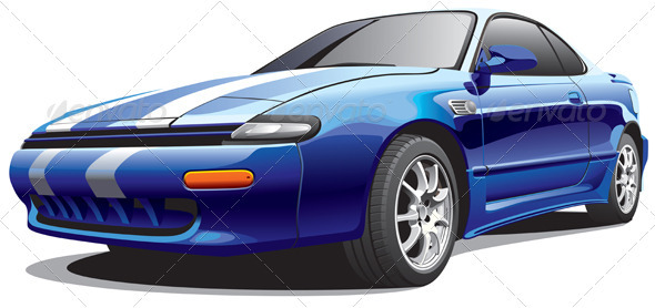 Drag Car No3 - Objects Vectors