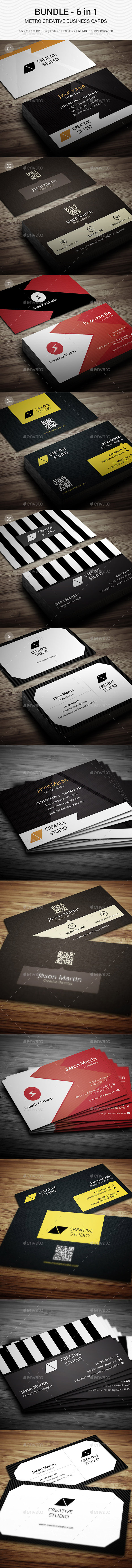 Bundle - 6 in 1 - 114 - Corporate Business Cards