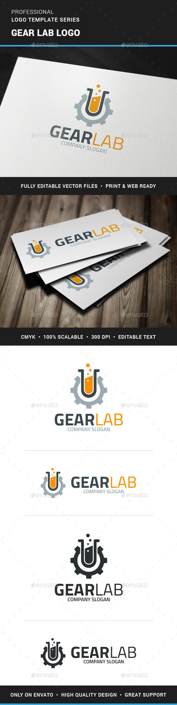 Gear Lab Logo Template - Objects Logo Templates