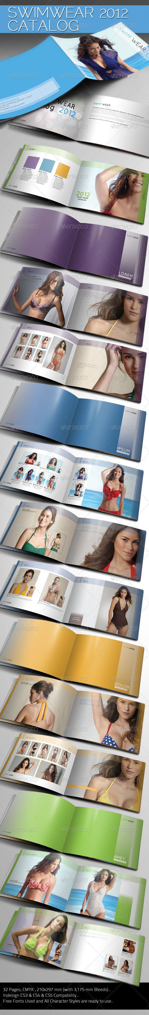 Elite SwimWear Catalog Template - Catalogs Brochures