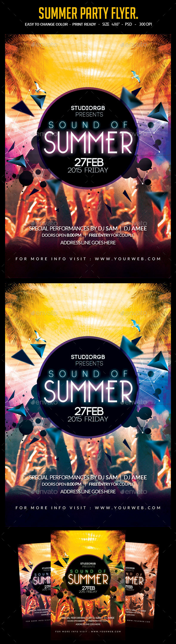 Summer Party Flyer - Clubs & Parties Events