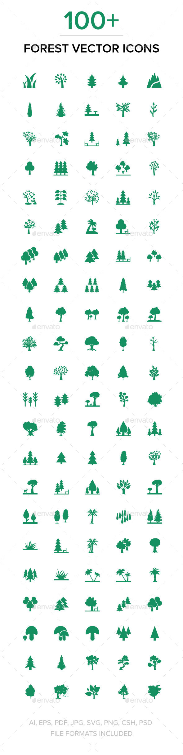 100+ Forest Vector Icons - Icons