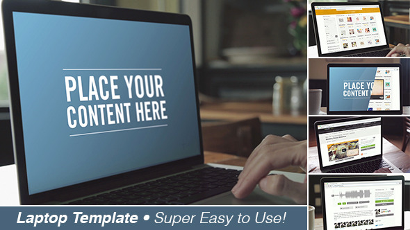 Laptop Screen Template - VideoHive 11608190