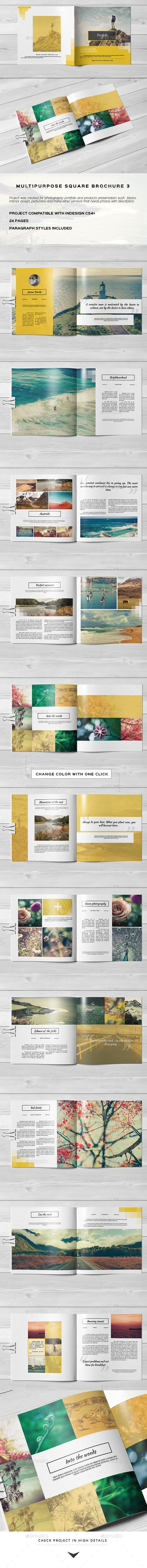 Multipurpose Square Brochure 3 - Portfolio Brochures