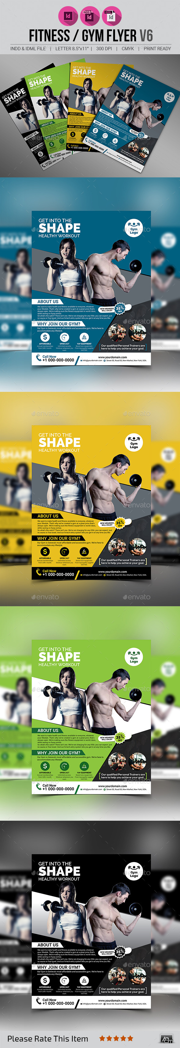 Fitness / Gym Flyer V6 - Sports Events