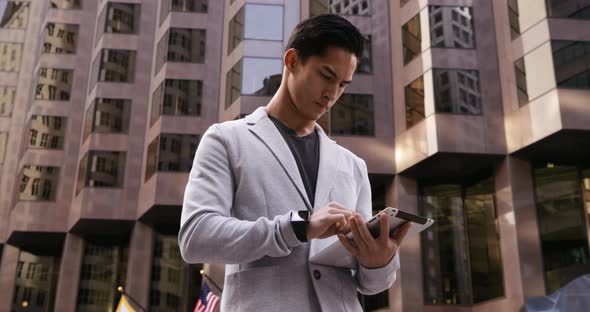 Young professional man on the go alt