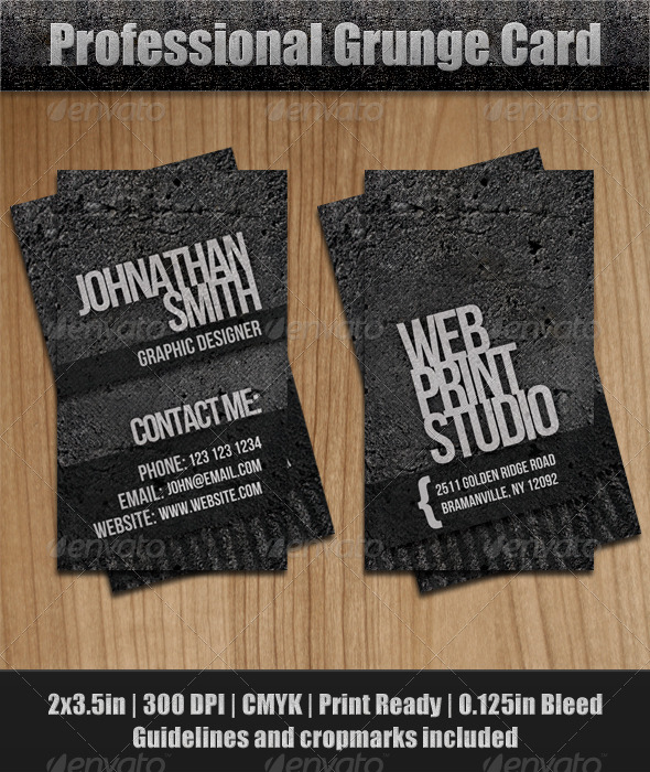 Grunge Business Card - Grunge Business Cards