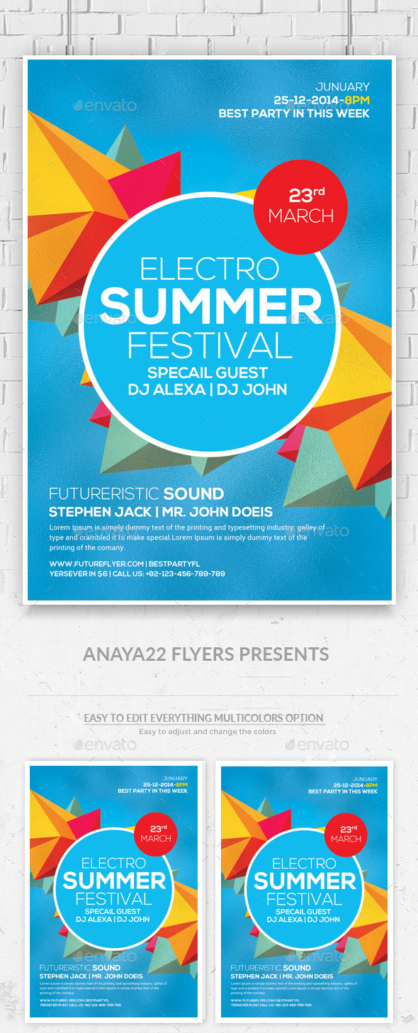 Summer Sound Party Flyer - Clubs & Parties Events