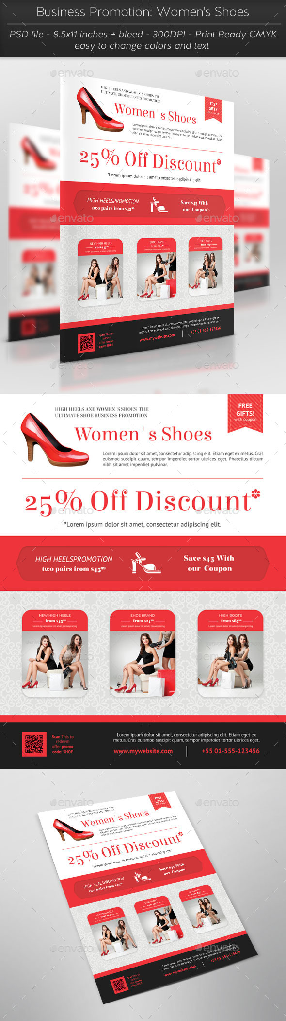 Business Promotion: Women's Shoes - Commerce Flyers