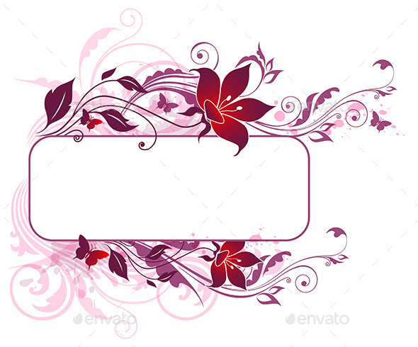 Background with Violet and Pink Flowers - Flowers & Plants Nature