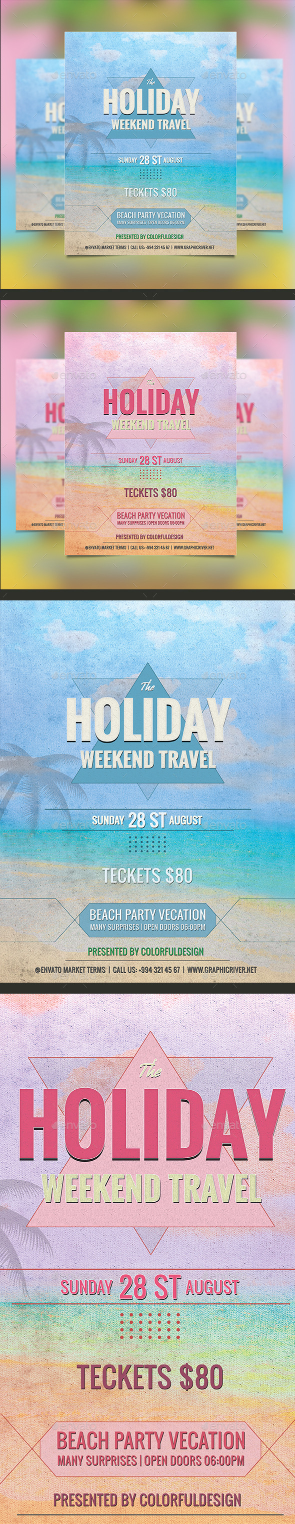 Holiday Travel Flyer Template - Events Flyers