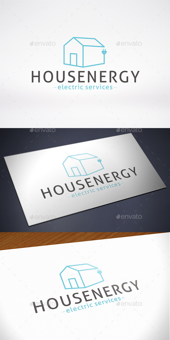 House Energy Logo Template - Buildings Logo Templates