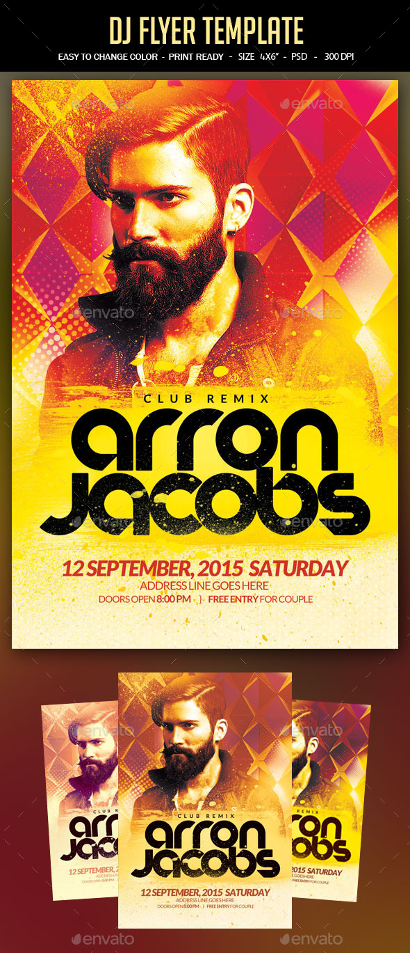 DJ Flyer Template - Clubs & Parties Events