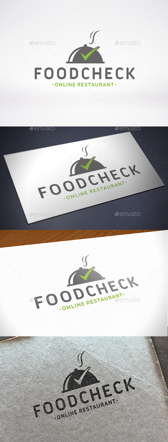 Food Tick Check Mark Logo Template - Objects Logo Templates