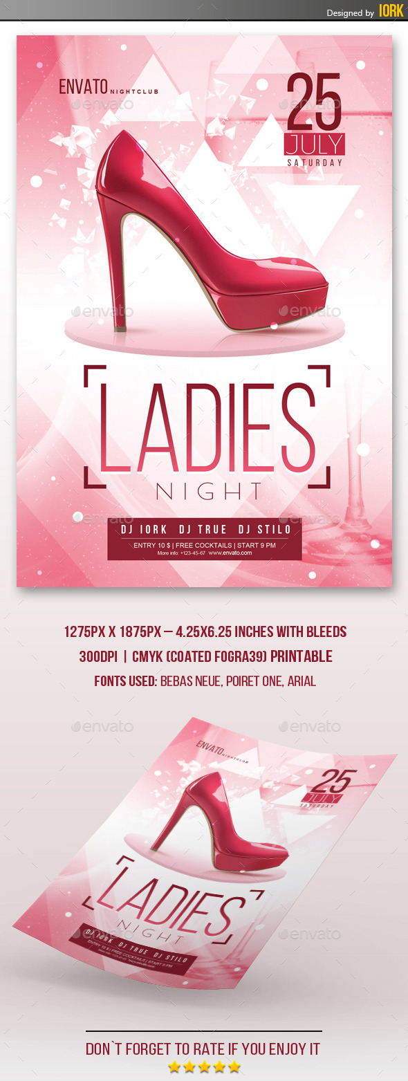 Ladies Night Flyer - Flyers Print Templates