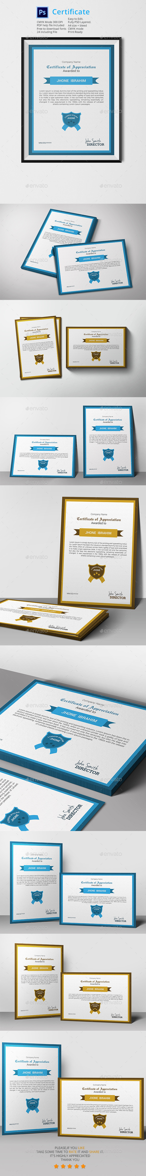 Certificate Template - Certificates Stationery