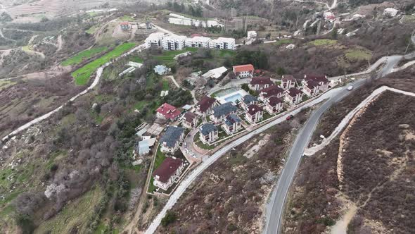 Farm Region Aerial View 4 K alt