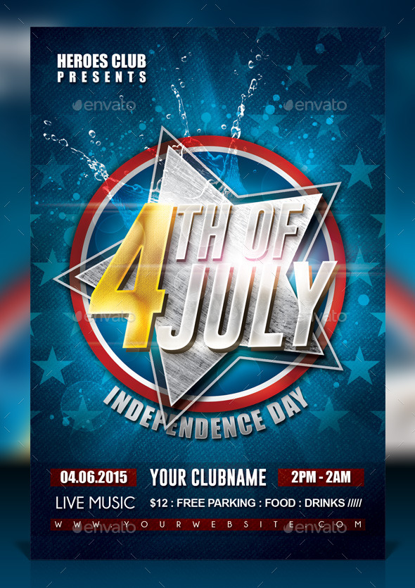 4th of July Celebration Flyer - Events Flyers