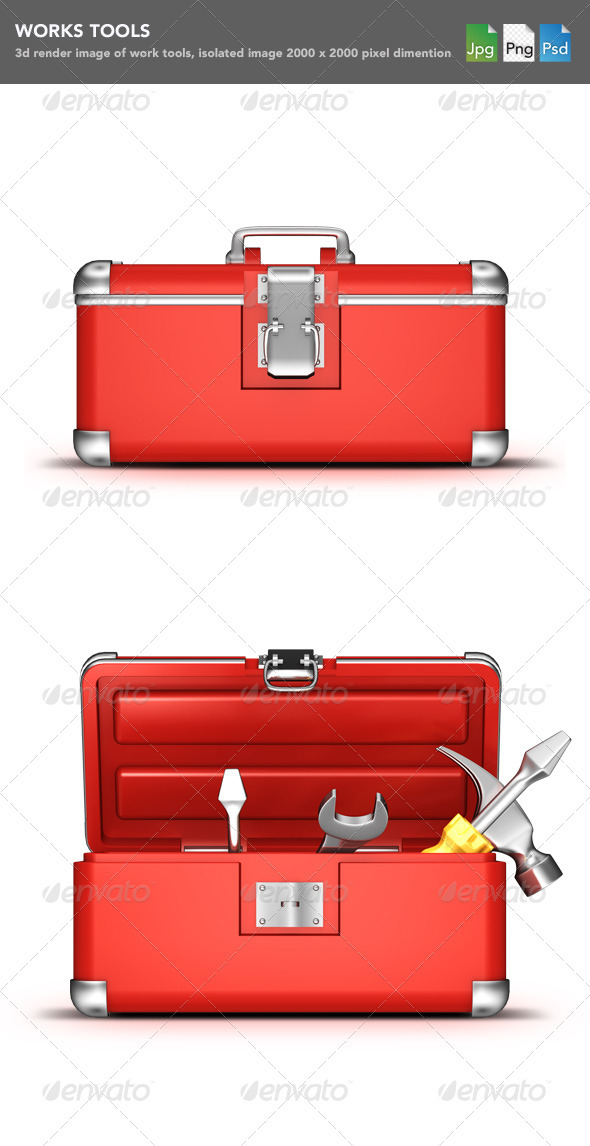 Tools Box - Objects 3D Renders