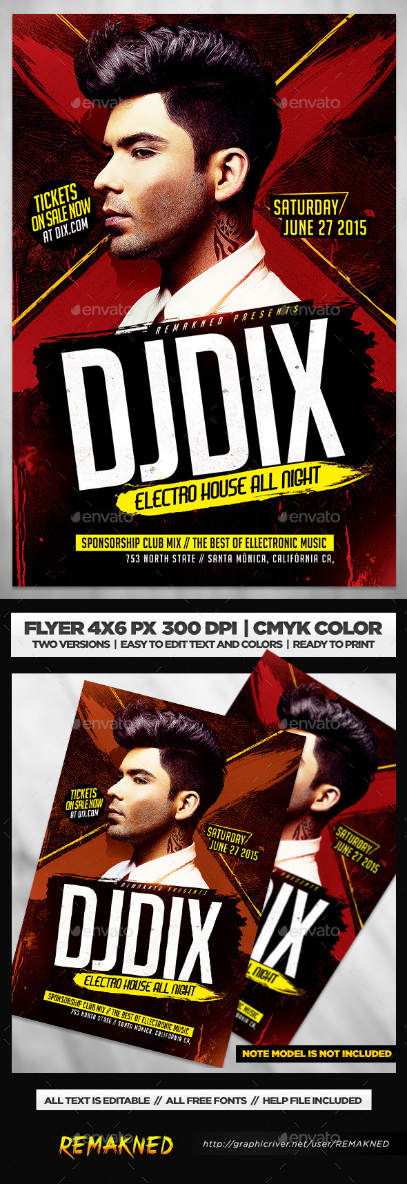 Artist DJ Flyer | Template PSD - Clubs & Parties Events