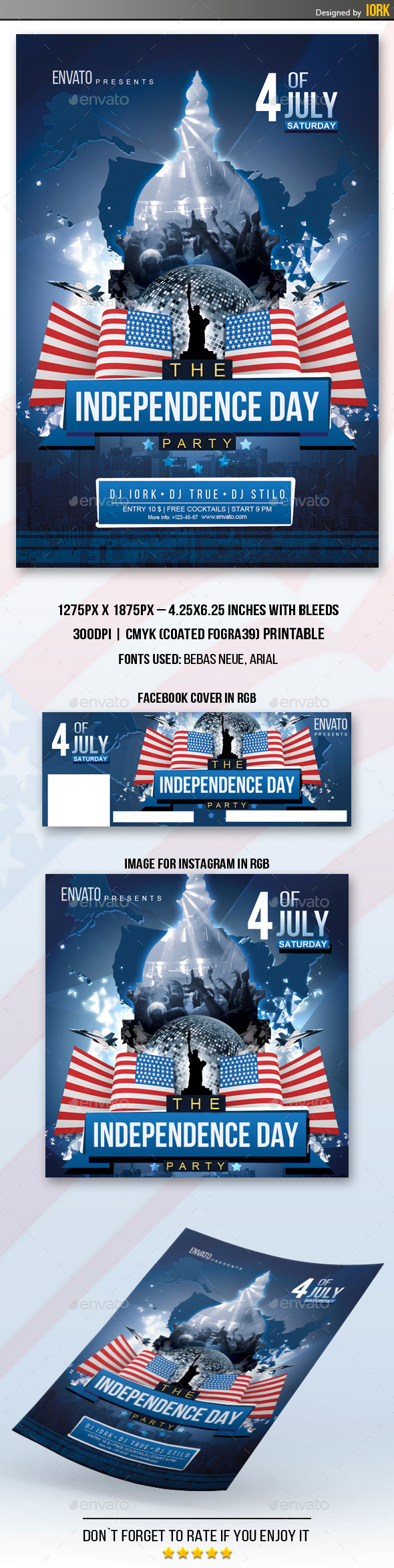 Independence Day Flyer - Holidays Events