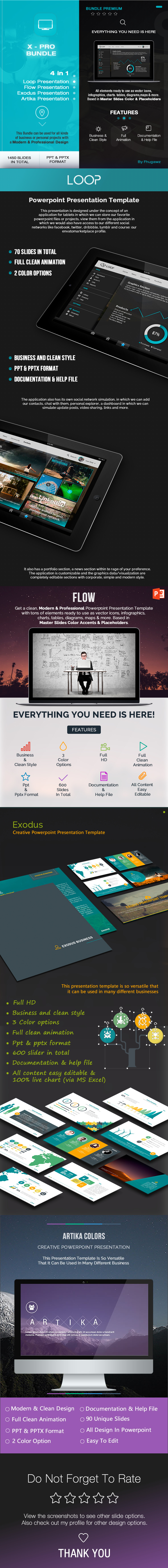 X Pro Bundle Powerpoint - Business PowerPoint Templates