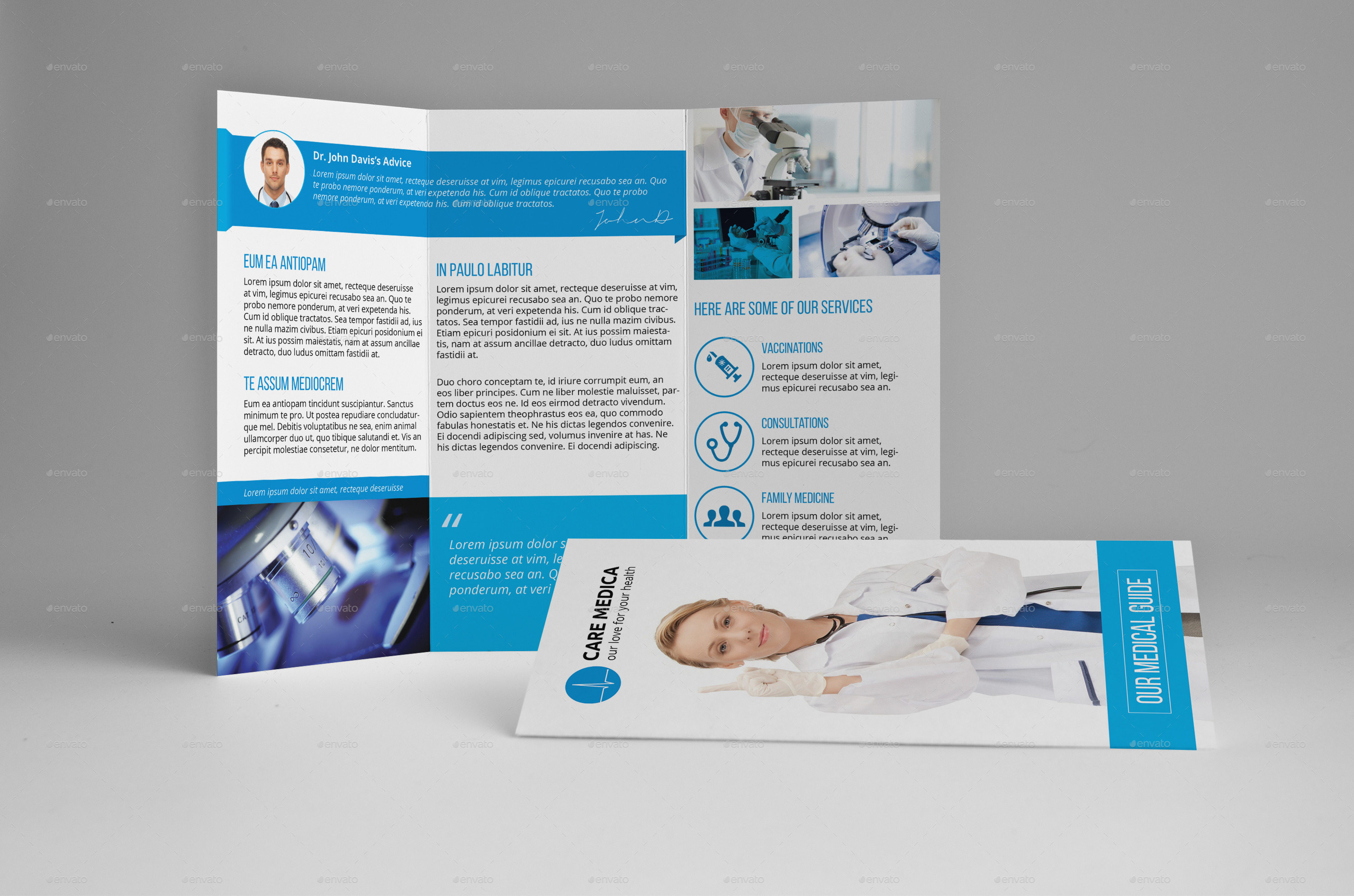 Medical A4 / Letter Trifold Brochure by mediabq | GraphicRiver