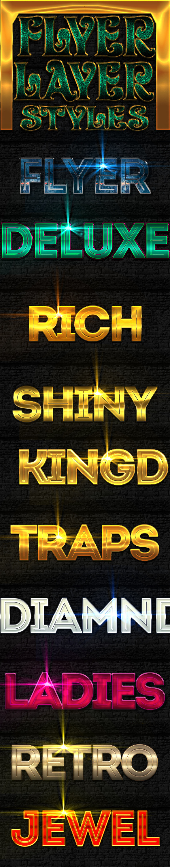 Flyer Layer Styles - Text Effects Styles