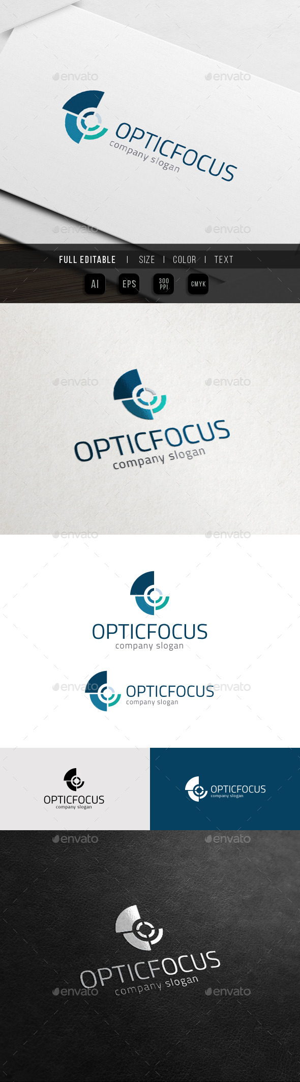 Snail Focus - Optic Camera - Letter O Logo - Letters Logo Templates