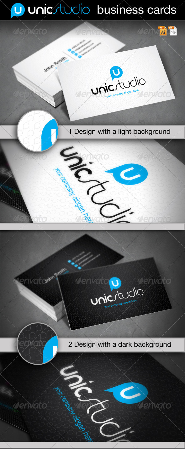 Unic Studio Business Card - Corporate Business Cards