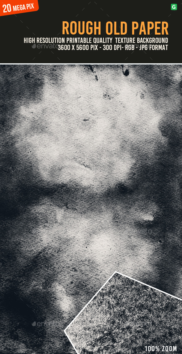 Rough Old Paper Texture 097 - Industrial / Grunge Textures