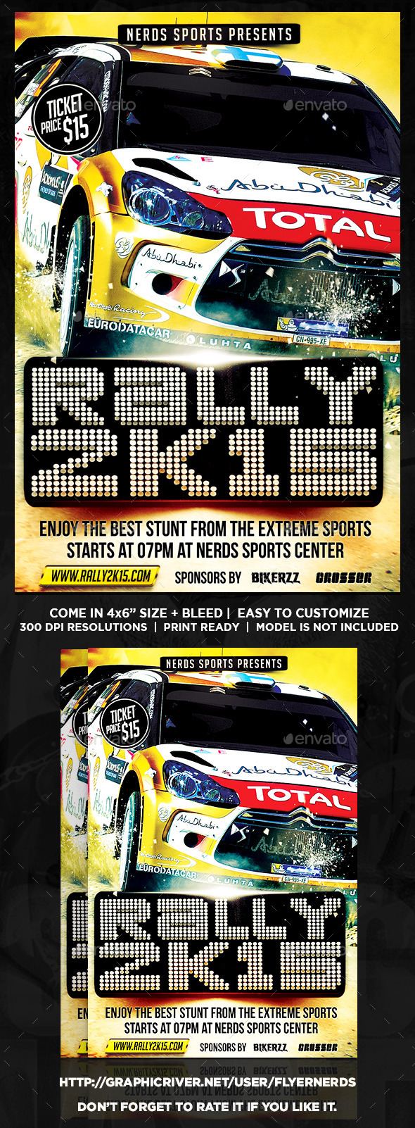 Rally 2K15 Championships Sports Flyer - Sports Events