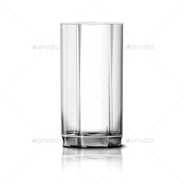 Glass Isolated on White - Man-made Objects Objects