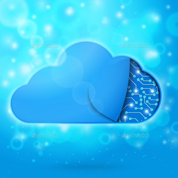 Cloud Computing Technology Concept Illustration - Web Technology