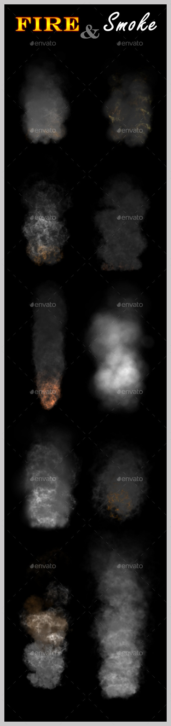 Fire & Smoke - Sprites Game Assets