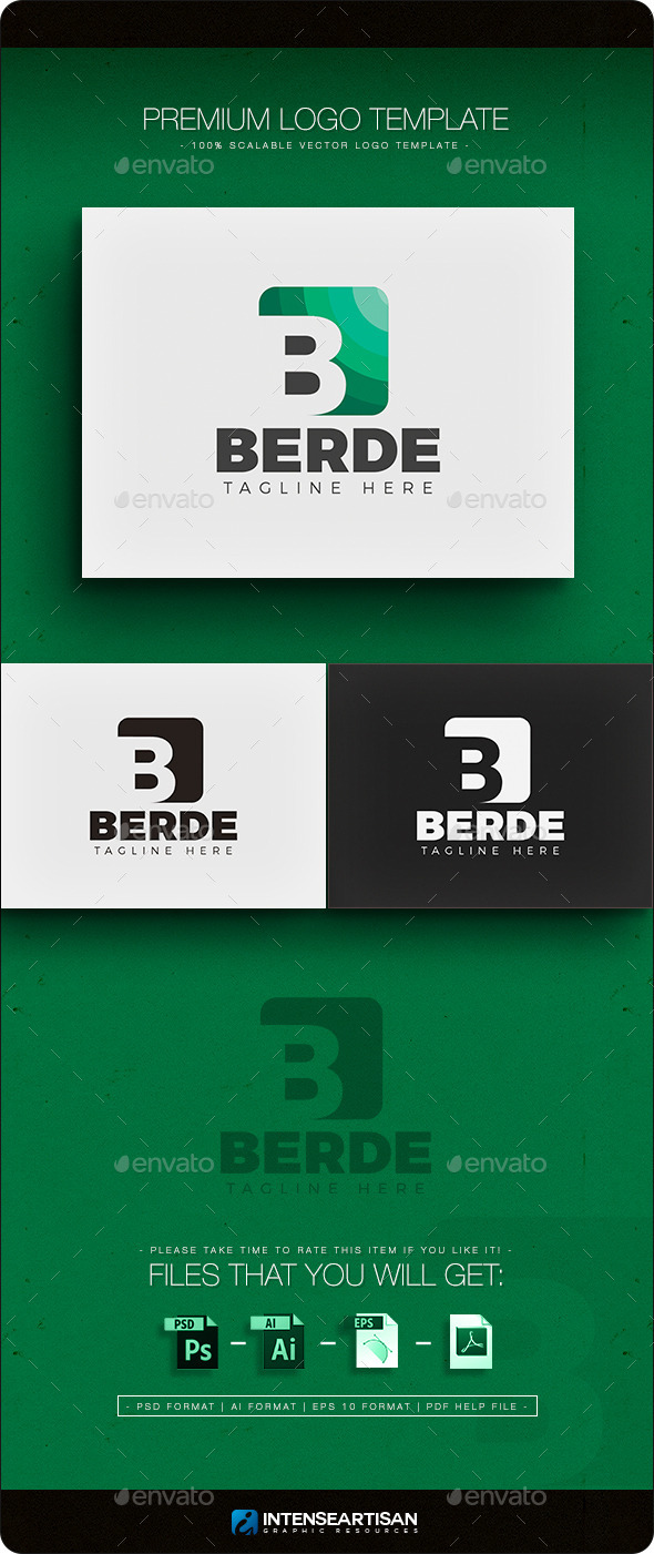 Berde Logo - Letters Logo Templates