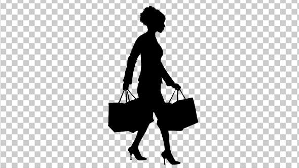 Businesswoman Walking Shopping