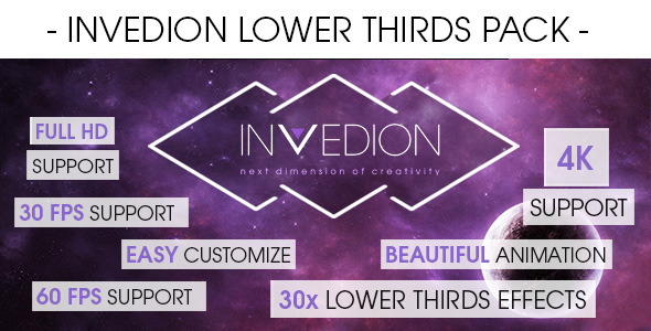 Invedion Material Lower Thirds Pack
