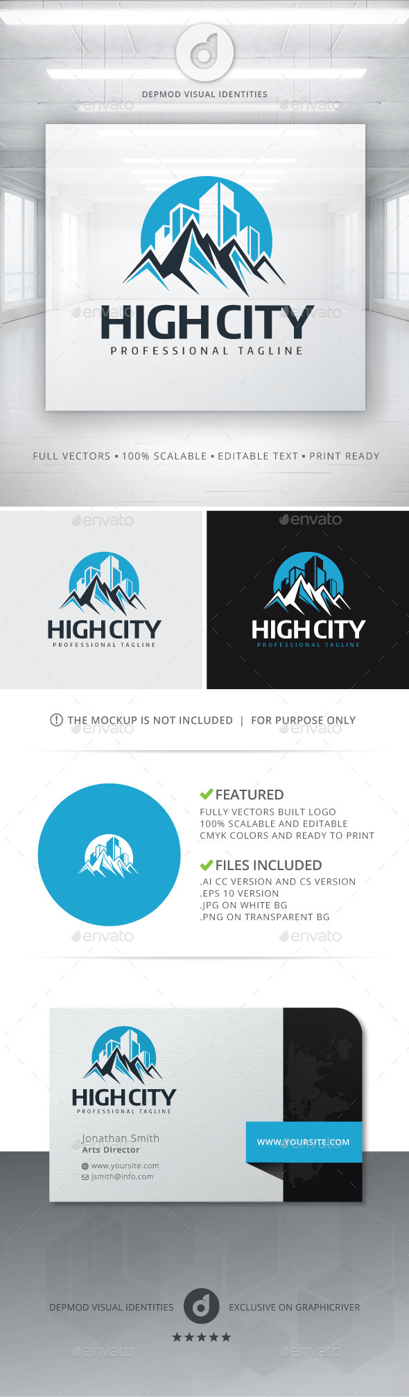 High City Logo - Buildings Logo Templates